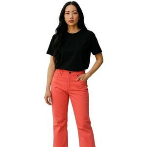 Chadwicks Salmon Pink High Rise Waist Bootcut Mom Jeans